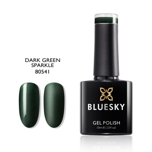 80541 Dark Green Sparkle tartós shimmeres palackzöld géllakk