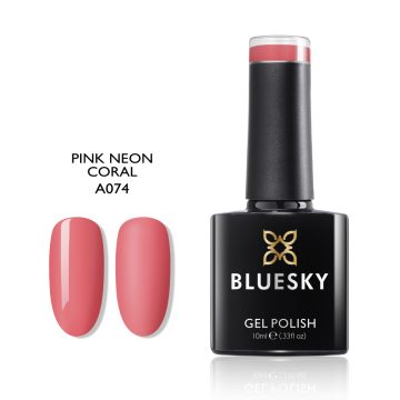 A074 Pink Neon Coral élénk korall színű géllakk