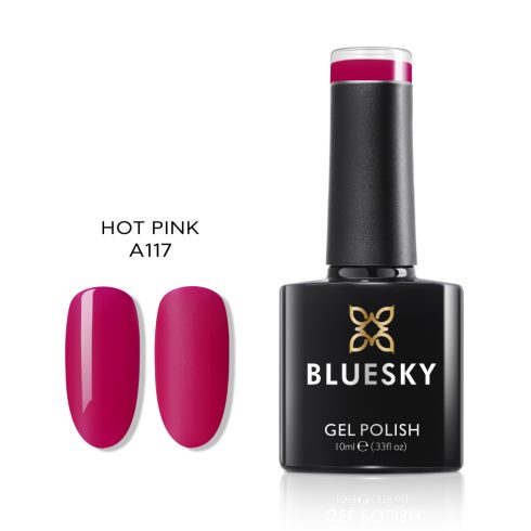 A117 Hot Pink tükörfényes fukszia színű géllakk