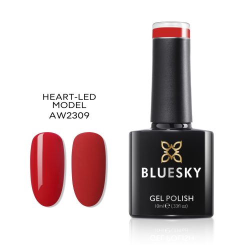 AW2309 HEART LED MODEL - vörös színű géllakk