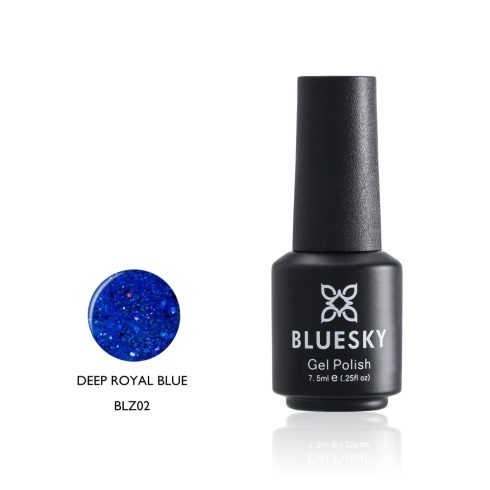 BLZ02M Deep Royal Blue szemcsés sötétkék csillogó géllakk