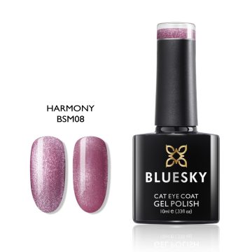   BSM08 Smoothie Cat Eye - Harmony - selymes csillogású mályva színű macskaszem géllakk