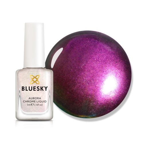 BLUESKY Aurora Chrome Liquid - Pink metallica rózsazín pignement folyadék