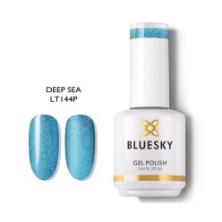   LT144P Deep Sea tengerkék shimmeres szemcsés csillogó géllakk