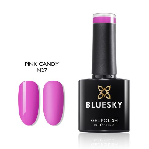 N27 Pink Candy neon rózsaszín géllakk